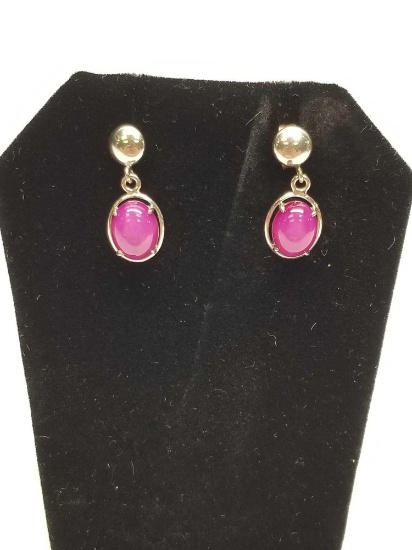 Pair of Star Sapphire Earrings