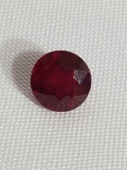 7.61 Ct. Natural Mined Blood Red Ruby Stone
