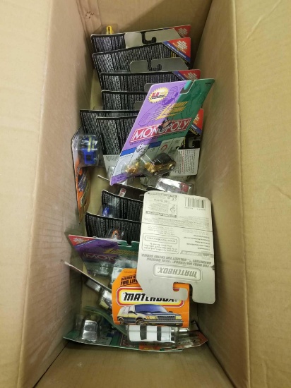 Box of Matchbox Johnny Lightning Monopoly Cars