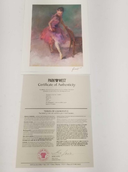 Hua Chen Seriolithograph Art COA