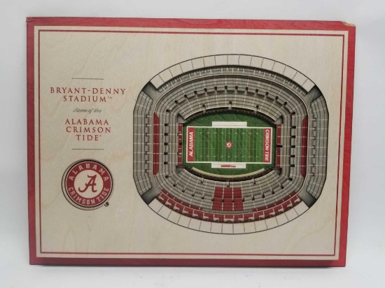 3D Wood Layered Alabama Bryant Denny Stadium
