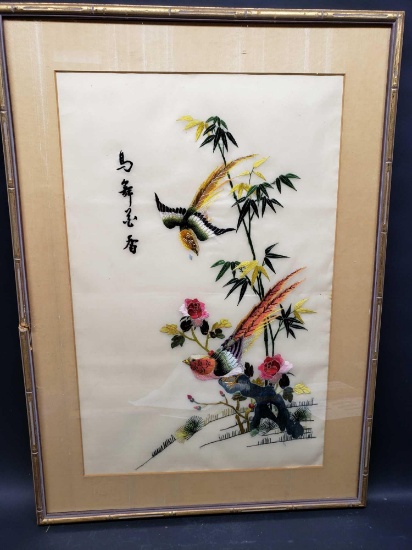 Silked Asian Art set of 2