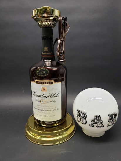 Canadian club Whiskey bar light
