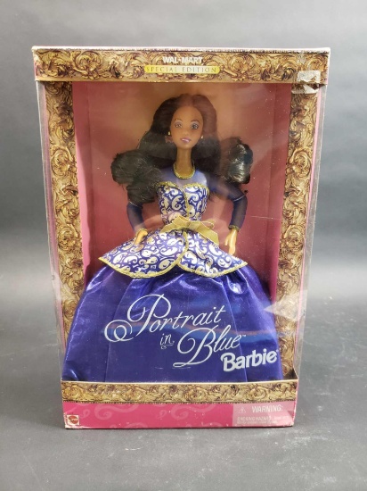 Portrait in Blue Barbie