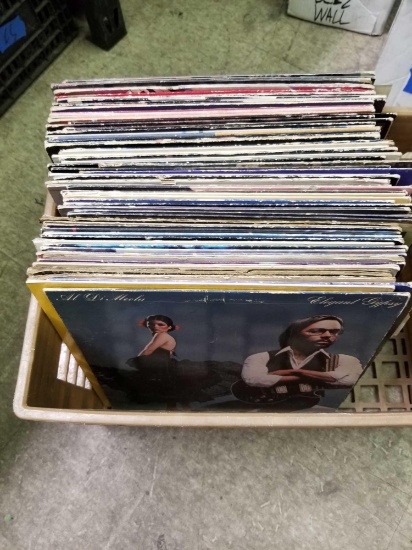 Crate Full of Vintage LP Records