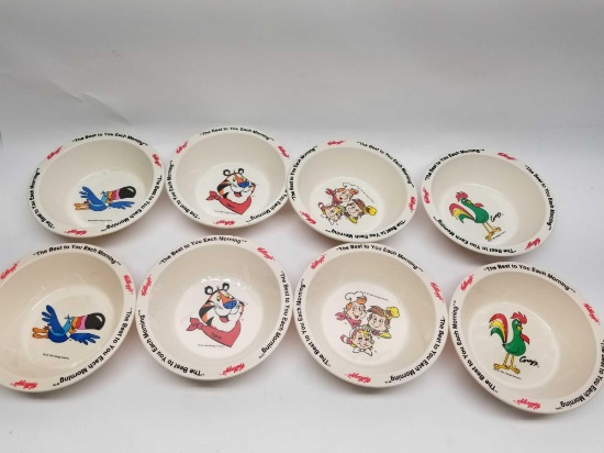 1995 Kelloggs Plastic Bowls 8 Units