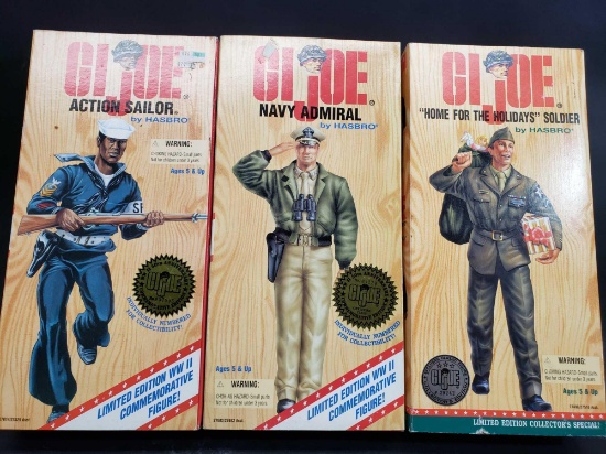 GI Joe by Hasbro Limited Editions 3 in lot