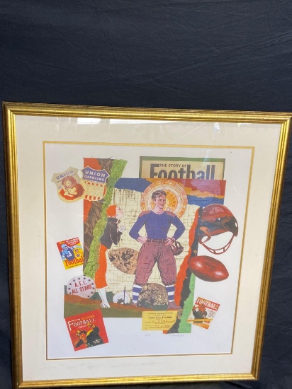 Markell 213 / 400 framed football poster