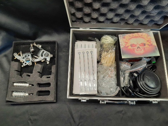 Complete Tattoo Gun Setup Minus Ink