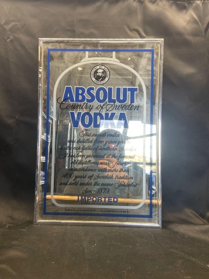 Country of Sweden Absolute vodka mirror