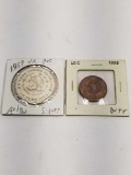 1959 UN Peso AU/BU Silver 1959 Blazing BU Centavos