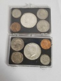 1965 1966 Coin Set In Case 10 Coins