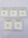 0.10 Carat Says Authentic Natural Diamond Crystal Cube Slabed 5 Units