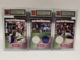Brett Favre Adrian Peterson Game Used Jersey Card 3 Units
