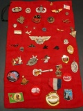 Pin Collection, Army, Coca Cola, Planet Hollywood, more