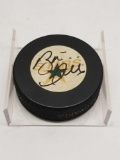 Signed Hockey Puck says Brett Hull