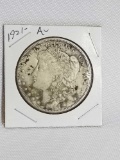 1921 P AU Toned Morgan Silver Dollar Nice