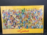 The simpsons character collage poster