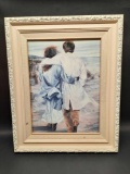 Susan Rios Beach Couple Signed Framed Artwork