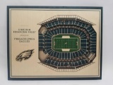 3D Layered Wood Philadelphia Eagles Stadium Plaque