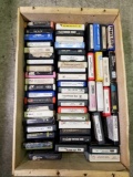 Wood Crate Full of 8 Track Tapes