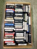 Wood Crate Full of 8 Track Tapes