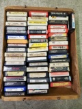 Wood Crate Full of 8 Track Tapes