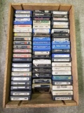 Wood Crate Full of 8 Track Tapes