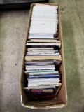 Long Box of Comics Magazines Books
