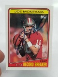 1988 Topps Joe Montana Signed Card