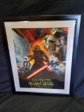 Star Wars The Force Awakens Kylo Ren Framed Movie Poster 31in Tall