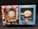 Mickey Mouse Disney Finding Nemo Dory Pixar Paint Your Own Statue 2 Units