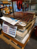 Pallet of Uncut Sports Cards, Playboys, War Photos, Sheets