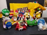 Misc M&M Dispensers, Mugs, Soft dolls and Bags