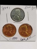 Steel Cent Copper Trio Gem Bu Originals