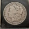 1885 Morgan Silver Dollar slabbed hard plastic xase collectors 90% silver