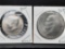 1776-1976 Bicentennial Eisenhower Dollar + Kennedy Half Dollar frosty bu coins