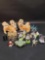 Dog Resin figurines and lot of s.all items