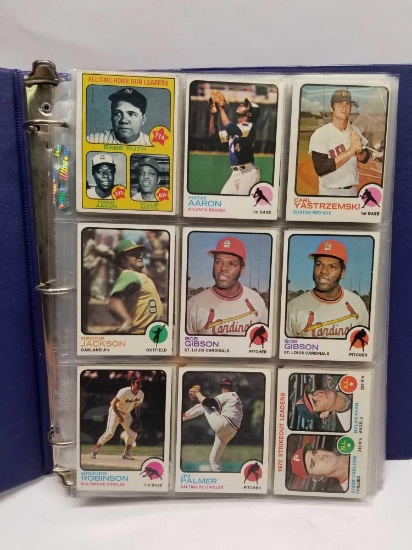 Binder Full of Baseball Basketball Cards 1970s