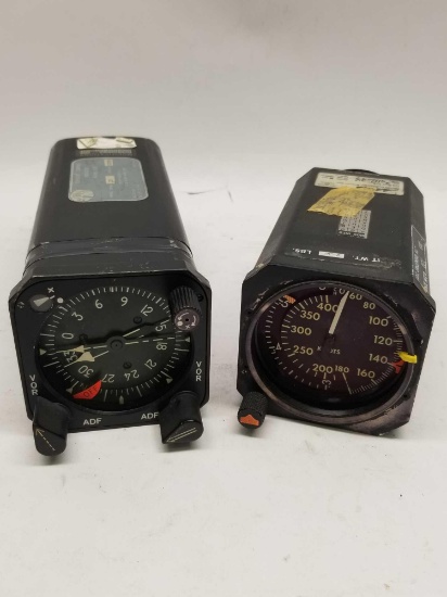 Avionics Compass Indicator Airspeed Indicator 2 Units