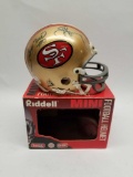 Jerry Rice Steve Young Signed Mini Helmet