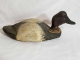 Vintage Wood Carved Duck Decoy