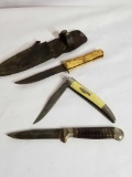Vintage Imperial Hunting Fishing Knives 3 Units