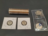 Estate Coin Lot Roll of 50 Wheat Cents nice mix, Silver Dimes & Buffalo Nickels