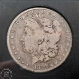 1879 Morgan Silver Dollar slabbed hard collectors case 90% silver