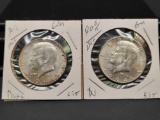1964 Kennedy Silver Half Dollar Lot 90% Silver gem bu blazers frosty white & toned gems