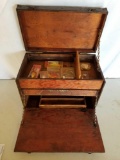 Vintage Wood Fishing Tackle Box