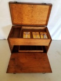 Vintage Wood Fishing Tackle Box