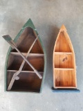 Wooden Fishing Boat Shelf 2 Units