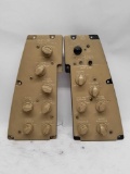 Avionics Pilot Copilot Rheostat Panel 2 Units